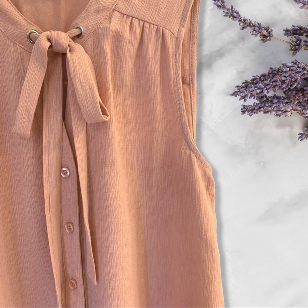 Sleeveless Pastel Pink Lightweight Top (Workwear and Casual wear) - Picture 2 of 10